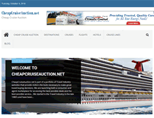 Tablet Screenshot of cheapcruiseauction.net